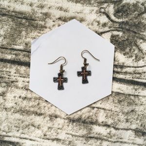 Vintage Crosses Tiny Earring